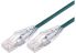 Comsol 30cm 10GbE Ultra Thin Cat6A UTP Snagless Patch Cable LSZH (Low Smoke Zero Halogen) - Green