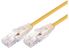 Comsol 0.5m 10GbE Ultra Thin Cat6A UTP Snagless Patch Cable LSZH (Low Smoke Zero Halogen) - Yellow