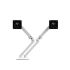 Ergotron MXV Desk Dual Monitor Arm Mount - White To Support up to 24" Monitors