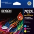 Epson 702XL DURABrite Ultra Ink Cartridge Value Pack - High Capacity, C/M/Y