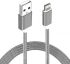 Astrotek USB Lightning Data Sync Charge Cable - 2m, Grey White To Suit iPhone/iPad Air/Mini iPod