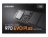 Samsung 1000GB (1TB) NVMe M.2 SSD - M.2 2280, V-NAND 3-bit MLC - 970 EVO Plus Series R/W(Max) 3,500MB/s/3,300MB/s, 600K/550K IOPS, 600TBW