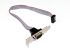 Generic DB9 Serial Header Cable with Low Profile Bracket - 50cm cable length