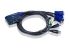 ATEN CS62U 2-Port USB VGA/AUdio Cable  KVM Switch - Cables Built-In, 1.8m