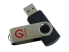 Shintaro 32GB Rotating Pocket Disk - USB2.0, Black/Silver