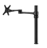 Atdec AF-AT-B Single Monitor Swing Arm on Post. Max load: 8kg (Flat), 5.5kg (curved). Up to 32" screens. VESA 100x100 - Black