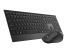 Rapoo 9500M Bluetooth & 2.4G Wireless Multi-mode Keyboard Mouse Combo Black 1300dpi 4.5mm Ultra-Slim