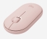 Logitech Pebble M350 Mouse - Rose  High Performance, Wireless, Slim, Organic Shape, 1000DPI, Optical Sensor, Mechanical Scroll Wheel, Receiver