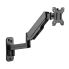 Brateck LDA30-112 Single Screen Wall Mounted Articulating Gas Spring Monitor Arm - 17"-32", Weight Capacity (per screen) 8kg