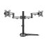 Brateck LDT30-T024 Dual Free Standing Monitor Premium Articulating Aluminum Monitor Stand - Fit Most 17"-32" Monitors Up to 8kg per screen VESA 75x75/100x100