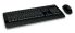 Microsoft Wireless Desktop 3050 Keyboard & Mouse - Black AES USB Port English International ROW