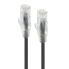 Alogic 2m Black Ultra Slim Cat6 Network Cable UTP 28AWG - Series Alpha