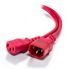 Alogic 3m IEC C13 to IEC C14 Computer Power Extension Cord  Male to Female - Red