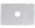 Alogic 1 Gang Wall Plate  Clipsal Compatible (White)