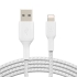 Belkin BoostCharge Braided Lightning to USB-A Cable - 1m, White