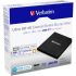 Verbatim Ultra HD 4K External Slimline Blu-ray Writer, BD-R/RE Support/6x BD Write/8x DVD Write, USB 3.1 / USB-C