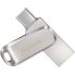 SanDisk 512GB Ultra Dual Drive Luxe USB3.1 Type-C Flash Drive - Silver