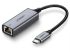 UGreen USB Type C to 10/100/1000M Ethernet Adapter (Space Gray) 50737