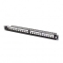 Serveredge 24 Port Unloaded Patch Panel Frame 1RU, UTP Shielded - Includes Cable Management Bar