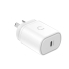 Cygnett PowerPlus 20W USB-C PD Wall Charger - White - Small, Light and Portable design, Travel Ready, Fast Charge Your Phone, Palm-Size