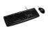 Kensington Pro Fit Washable Wired Rugged Keyboard & Mouse Set - Black  Waterproof, Washable, Rugged Design, Full-Size, Wired USB, Laser-Etched Keys, Ambidextrous, Contoured, Optical Sensor, Plug & Play