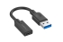 Cygnett Essentials USB-A Male to USB-C Female (10CM) Cable Adapter - Black(CY3321PCUSA),5GBPS Fast Data Transfer,Compact Design Male to Female Adapter