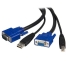 Startech 10ft 2-in-1 Universal USB KVM Cable - Video / USB cable - HD-15, 4 pin USB Type B (M) - 4 pin USB Type A, HD-15 - 10