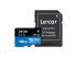 Lexar Media 128GB High-Performance 633x microSDHC/microSDXC UHS-I Cards BLUE Series  up to 100MB/s read, up to 45MB/s write