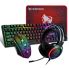 T-Wolf TF400 4Pcs Gaming Combo Kit   104 Keys Rainbow Backlit Keyboard Adjustable 2400DPI Mouse Wired RGB Lighting Headset with Anti-Slip Mouse Padeyboard mouse combo