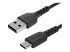 StarTech.com 2m USB A to USB C Charging Cable - Durable Fast Charge & Sync USB 2.0 to USB Type C Data Cord - Rugged TPE Jacket Aramid Fiber M/M 3A Black - Samsung S10, iPad Pro, Pixel