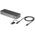 Startech USB-C & USB-A Dock - Hybrid Universal Laptop Docking Station with Dual Monitor 4K60Hz HDMI & DisplayPort - USB 3.1 Gen 1 Hub, GbE - 60W Power Delivery - Windows, Mac & Chrome