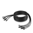 Belkin F1D9020B06T KVM Dual Display Port Combo Cable 1.8M - Black ( DP(2) / USB A / Audio to DP(2) / USB B / Audio)
