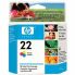 HP C9352AA #22 Ink Cartridge - Tri-Colour - For HP Deskjet D2480/F2180/F2280/F380/F4185/Officejet 4355/PSC 1410 Printer