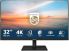 Philips 32E1N1800LA 32" Class 4K UHD LED Monitor 16:9, Textured Black, 31.5" Viewable, VA, WLED Backlight, 3840x2160, 1.07 Billion Colors, 300 cd/m², 4ms, Speakers, HDMI, DP