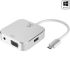 Comsol USB-C to HDMI + VGA + USB3.0 + 3.5mm Audio Adapter
