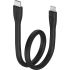 Comsol 25cm CLSBBK Silicone USB-C to Lightning Cable - USB-C to Lightning-BlackSilicone jacket, 25cm, USB-C & Lightning plugs, 18W PD fast charge