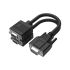 Comsol 15cm VGA Splitter Cable HD15M-HD15F/HD15F