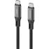 Comsol 1.5m USB-C to USB-C Silicone + Fabric Cable 100W Black