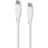 Comsol 3m USB-C to USB-C Silicone Cable White