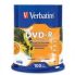 Verbatim DVD-R 4.7GB/16X - 100 Pack Spindle, White InkJet Printable
