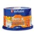 Verbatim DVD-R 4.7GB/16X - 50 Pack Spindle, White InkJet Printable