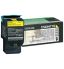 Lexmark C540H1YG Toner Cartridge - Yellow, 2,000 Pages, High Yield, Return Program - C540, C543, C544