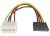 Astrotek Power Cable - 1xMolex(Male) to 1xSATA(Female) - 15cm