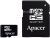 Apacer 16GB Micro Secure Digital High Capacity Card 2.0 - Class 4 w. Adaptor