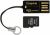 Kingston USB microSD Reader - Black - w. 2GB microSD Card