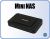Addonics NAS25HDU2 Mini NAS HDD Enclosure - Black1x2.5