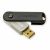 Imation 4GB Pivot Plus Flash Drive - Swivel Connector, 256-bit AES Hardware Encryption, TAA Compliant, USB2.0 - Black/Grey