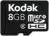 Kodak 8GB MicroSD Card + Adapter - Class 2