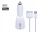 Capdase Dual Car Charger & Cable Kit - To Suit iPhone 3G/3GS - White