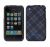 Speck Tartan Plaid Case - Suitable For iPhone 3G, iPhone 3GS - Grey/Black/Blue